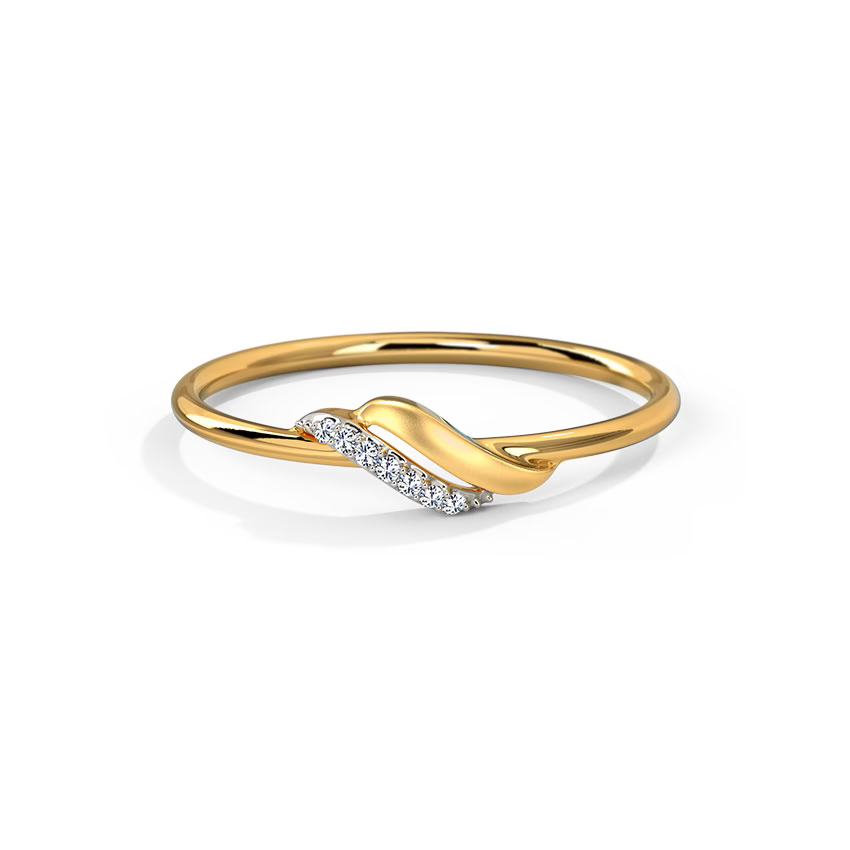 Teensy Wave Diamond Ring