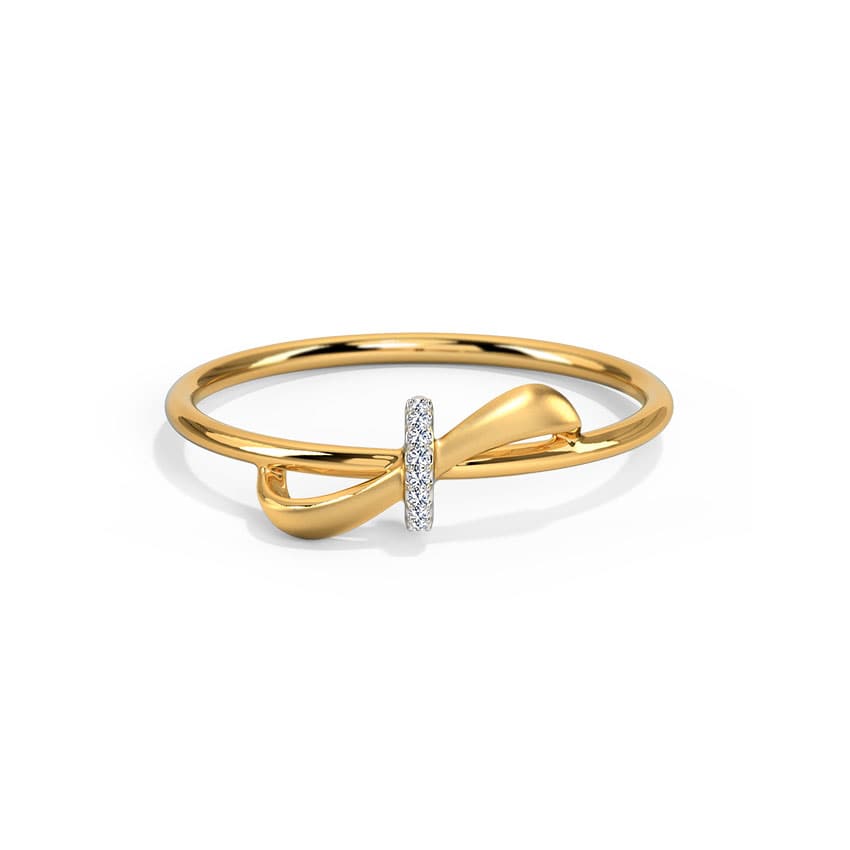Soft Flow Diamond Ring