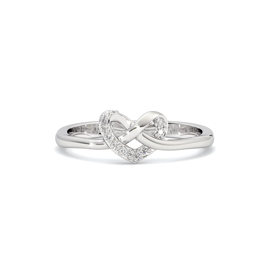 Be the change 925 Silver Diamond Ring