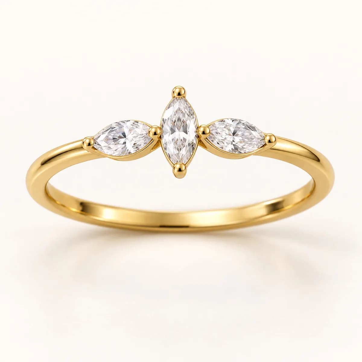 Marquise Trio 14KT Diamond Ring