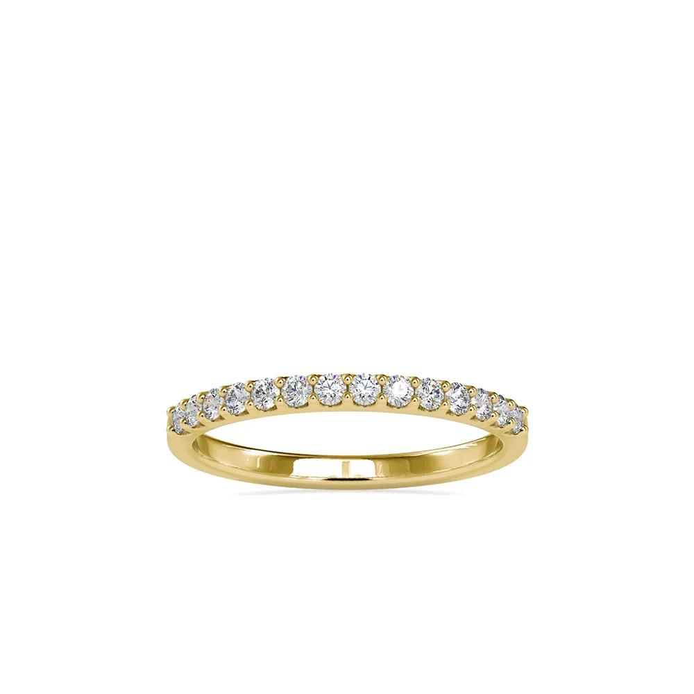 Graduated Diamond Half Eternity Band,Stackable Ring