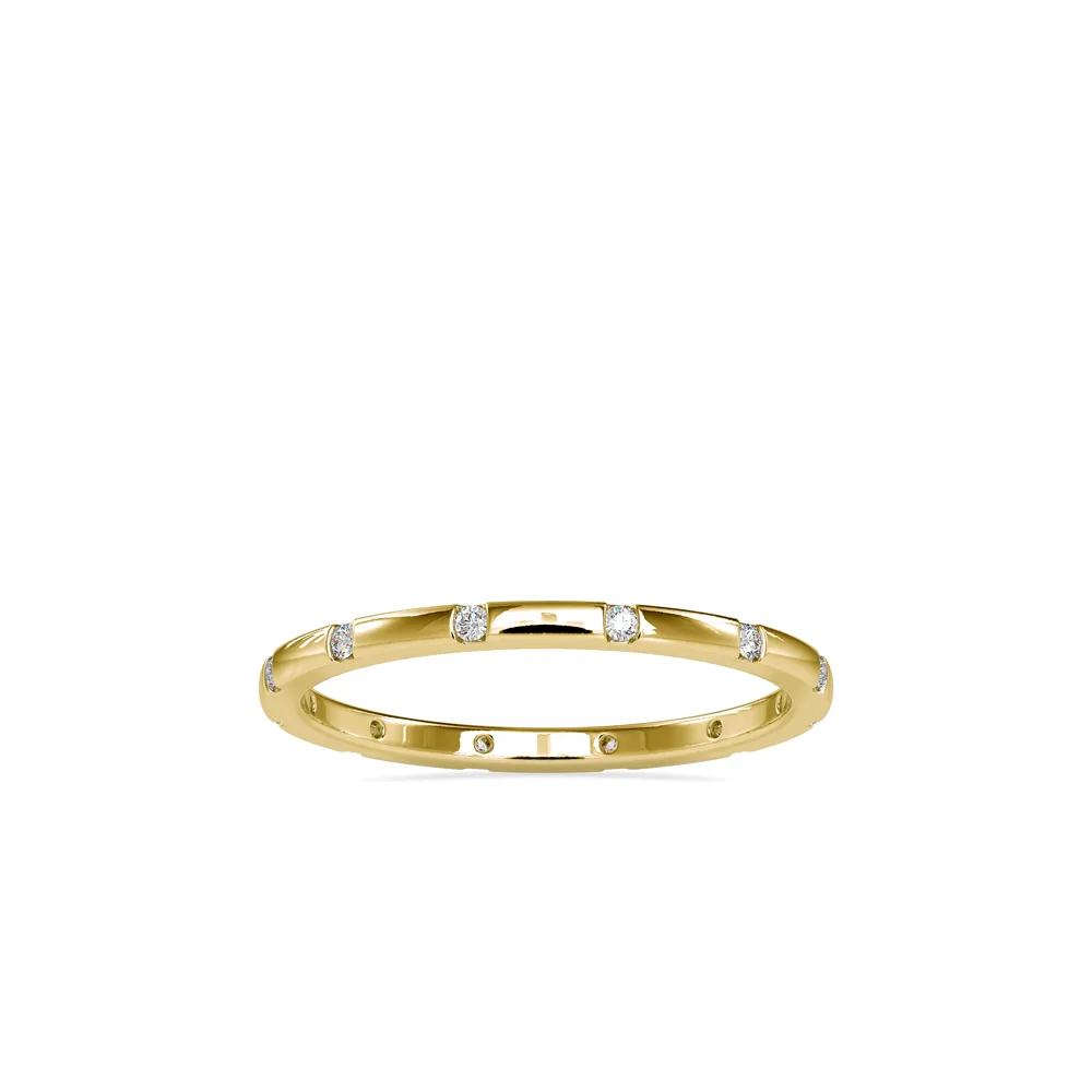 Diamond Eternity Band , Thin Stackable Ring