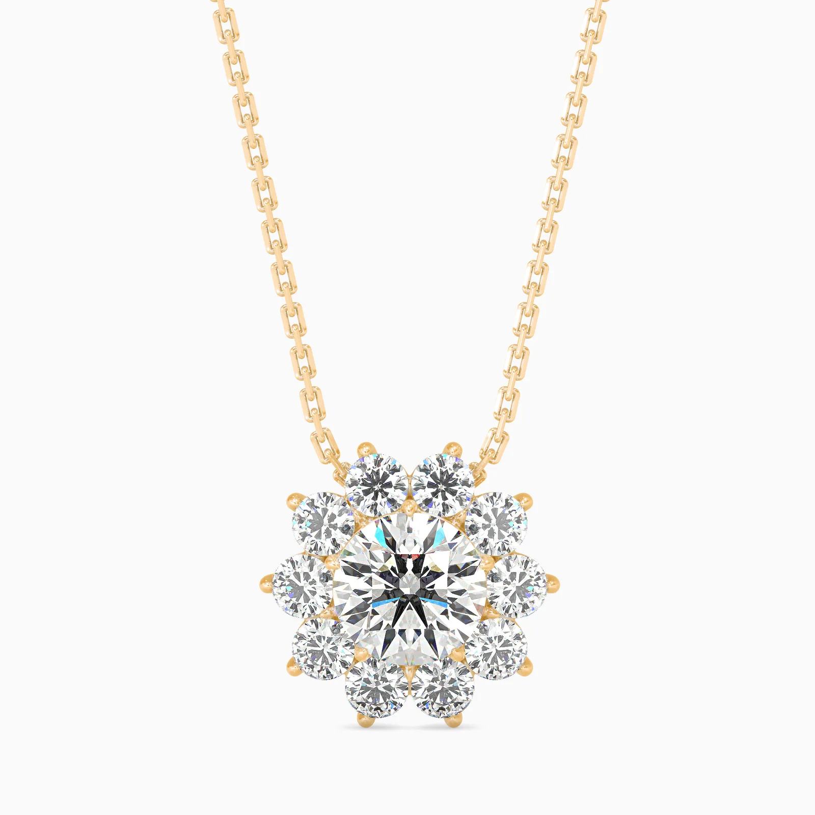 Blossom Round Diamond Flower Cluster