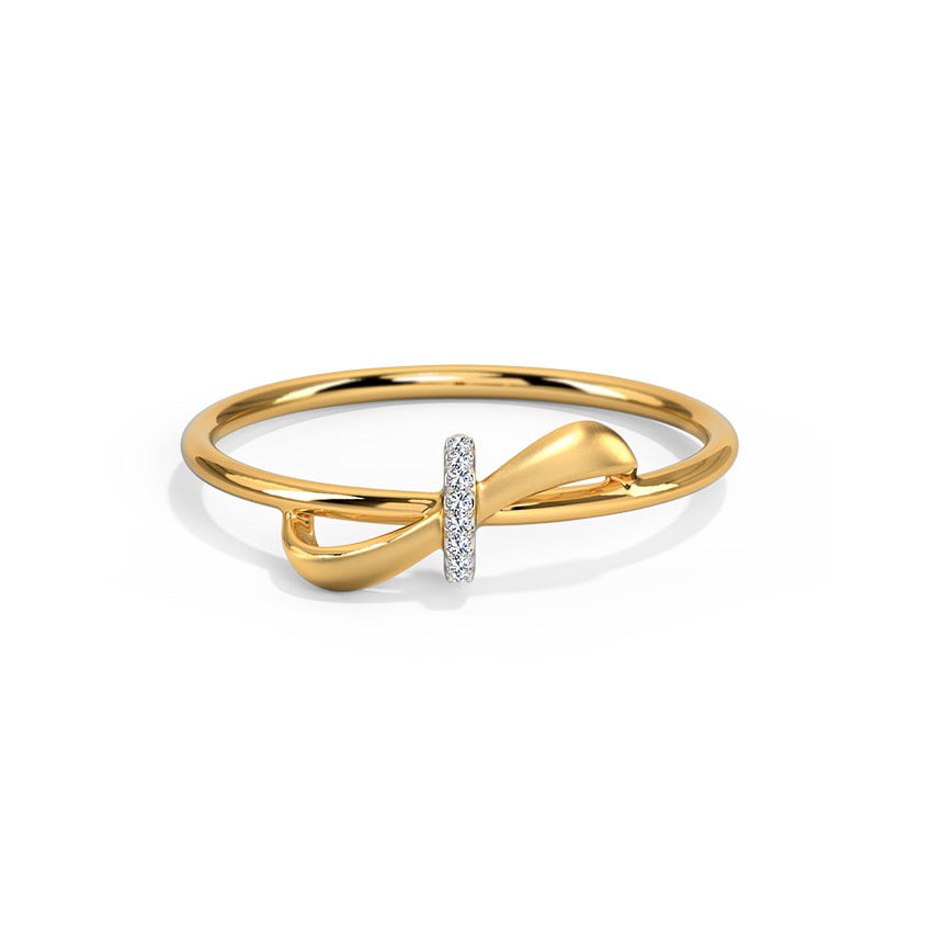 Soft Flow Diamond Ring, view 1
