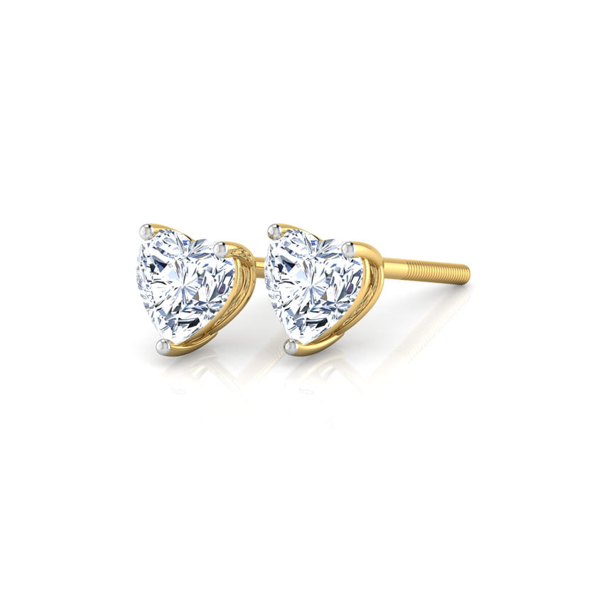Heartthrob Solitaire Studs, view 1