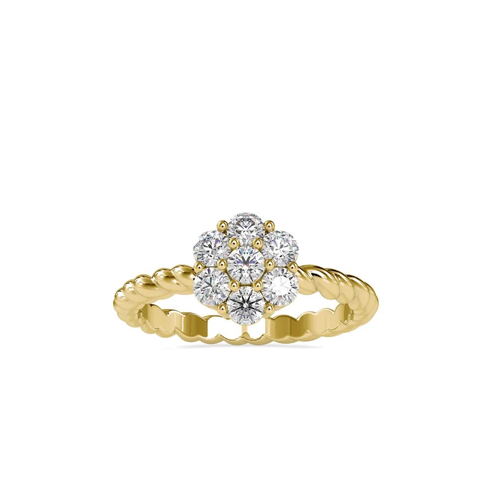 Seven Stone Diamond Flower Cluster Ring, view 1