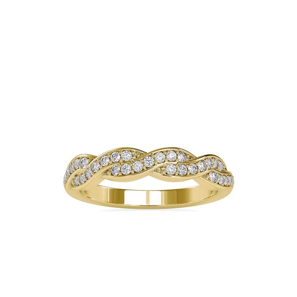 Twisted Braid Diamond Band, view 1