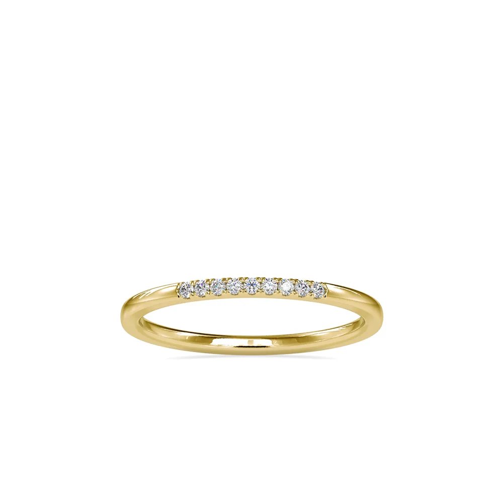 Dainty Diamond Stacking Band Minimalistic Band, view 1