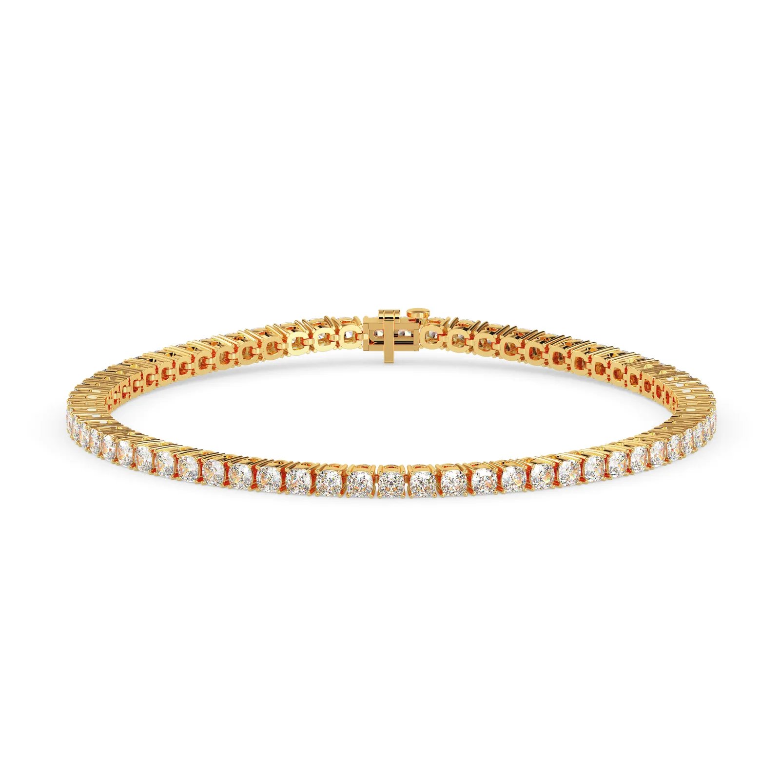 Cushion Cut Diamond Tennis Bracelet, Classic Eternity Style, view 1