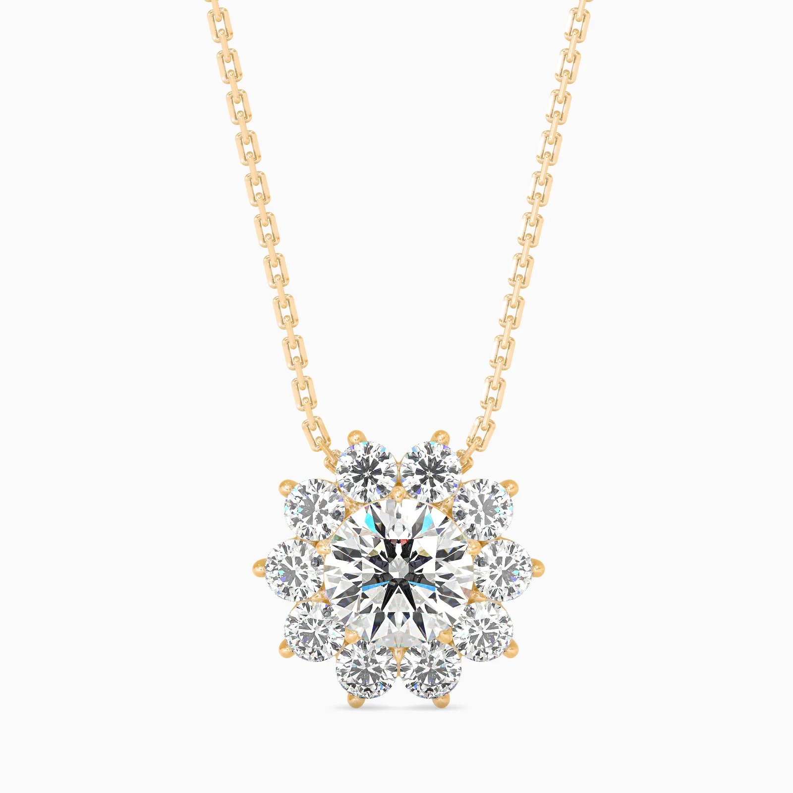 Blossom Round Diamond Flower Cluster, view 1
